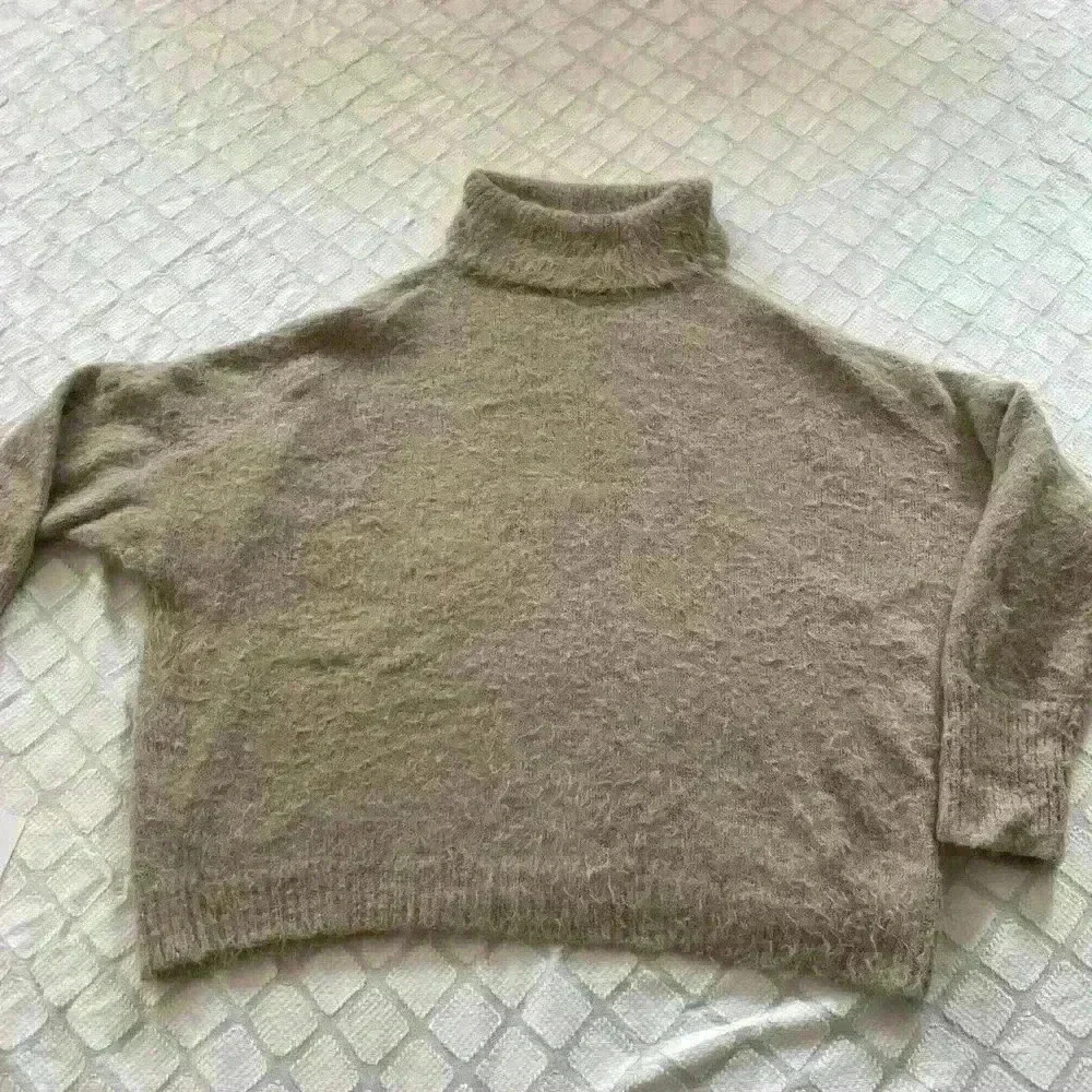 Express Fuzzy Turtleneck Sweater - image 1